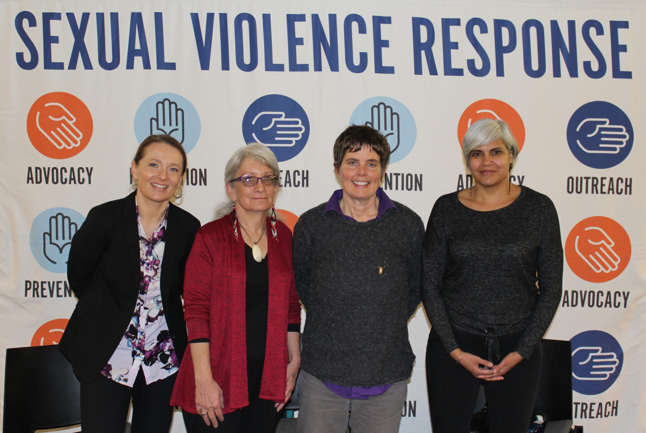 Amy Casselman-Hontalas with participants in Columbia University's Sexual Violence Response program